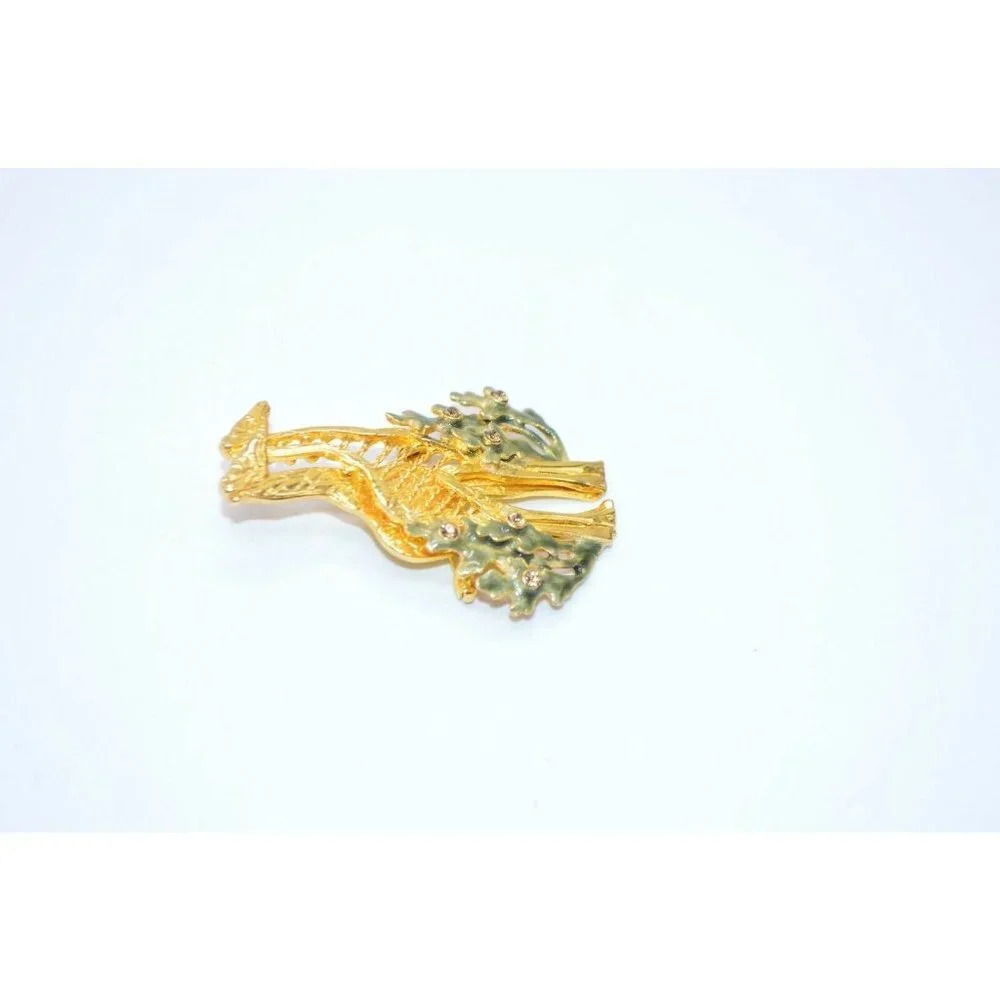 KC Kenneth Cole Topaz Rhinestone Green Giraffe - Picture 4 of 6